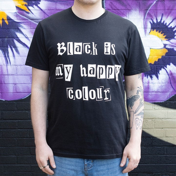 Black is My Happy Colour Unisex T-shirt Size L