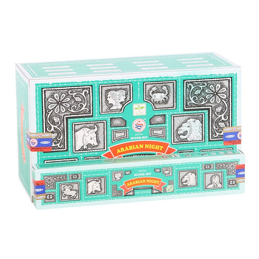 12 Packs of Superhit Arabian Night Incense Sticks by Satya